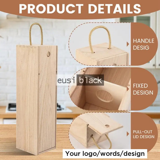 Wooden wine box