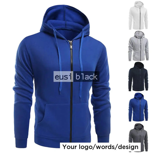 Personalized zipped hoodie