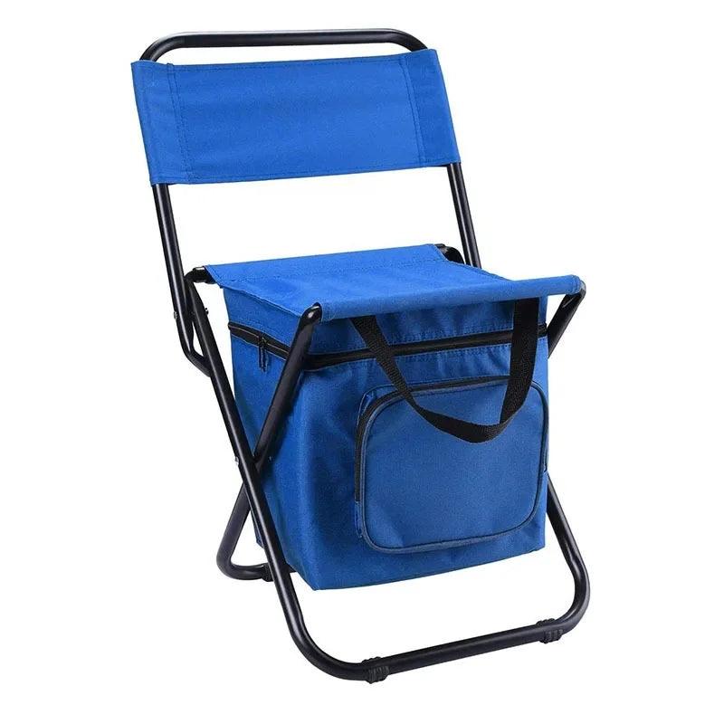 Camping chair with cooler compartment