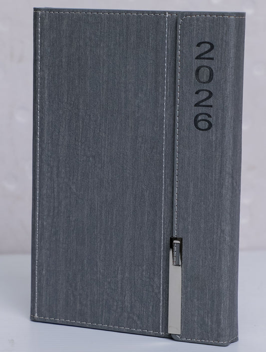 Vertically latched 2026 diary