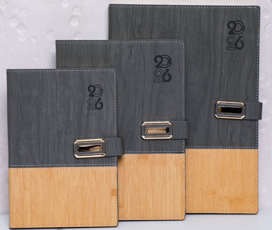 Semi rustic leather 2026 Diary