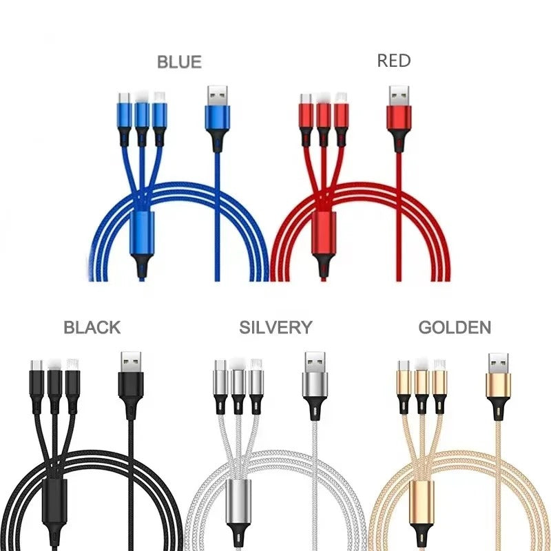 3 in 1 fast charging cable