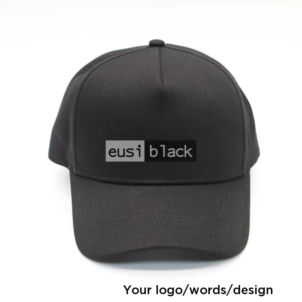 5 Panel cap Black / Velcro
