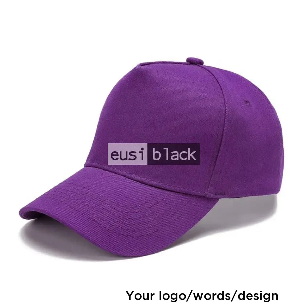 5 Panel cap Purple / Velcro