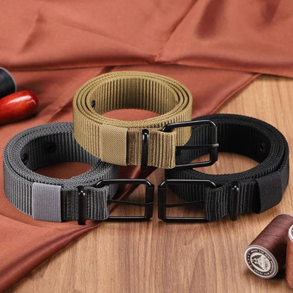 Single pin canvas belt