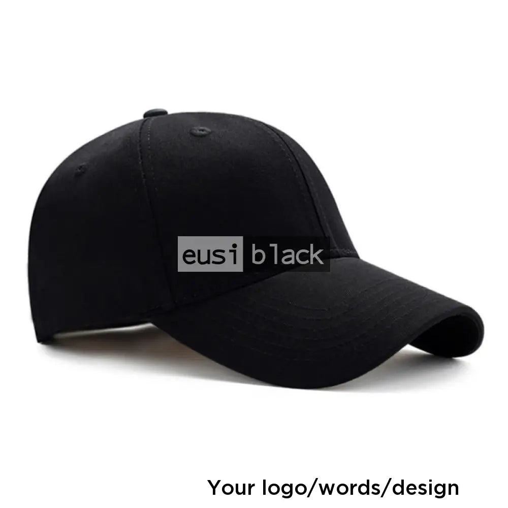 6 Panel cap Black / Velcro
