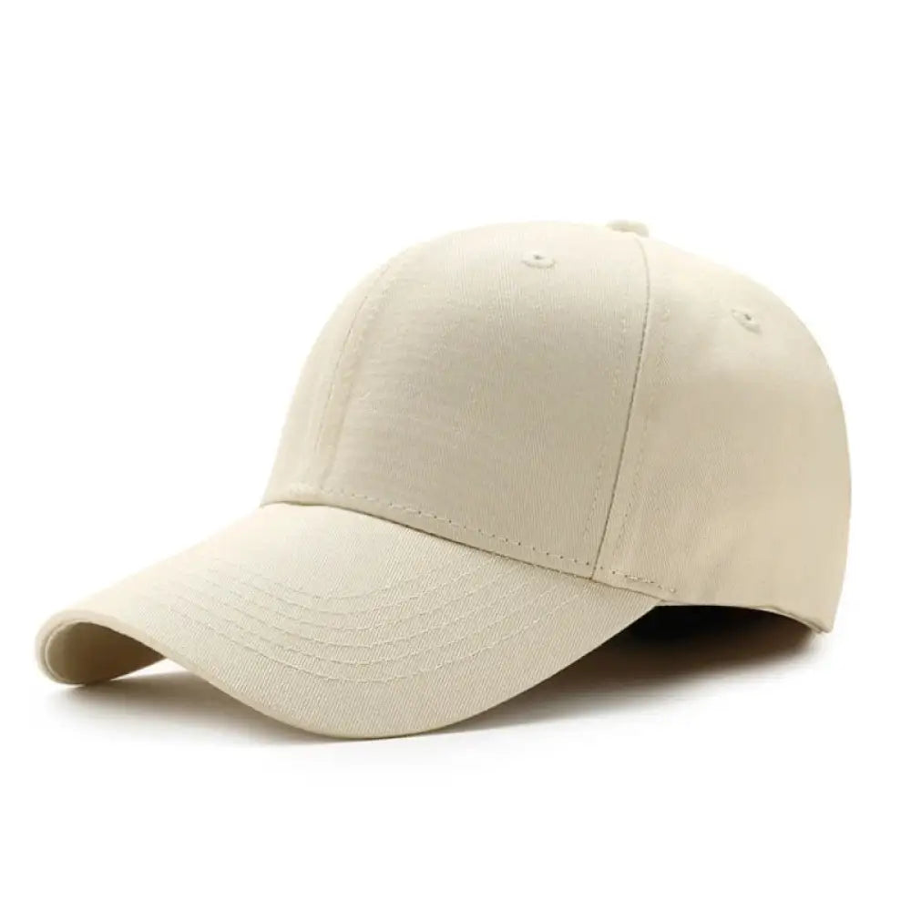 6 Panel cap Cream / Velcro