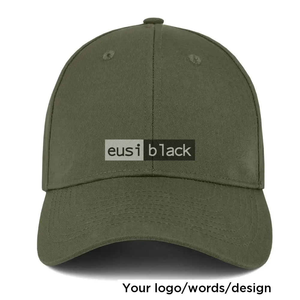 6 Panel cap Jungle green / Velcro