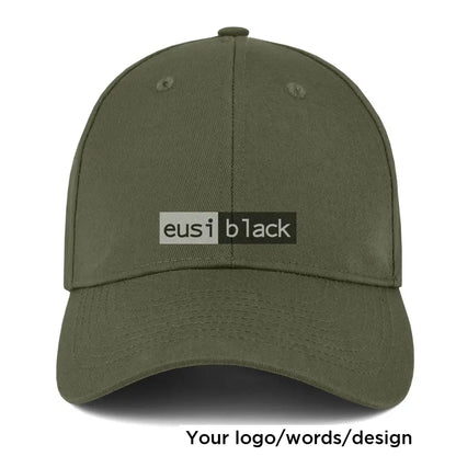 6 Panel cap Jungle green / Velcro