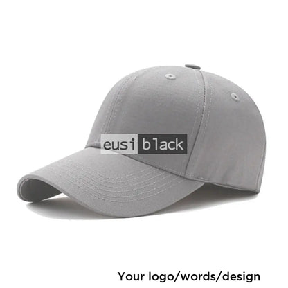 6 Panel cap Grey / Velcro