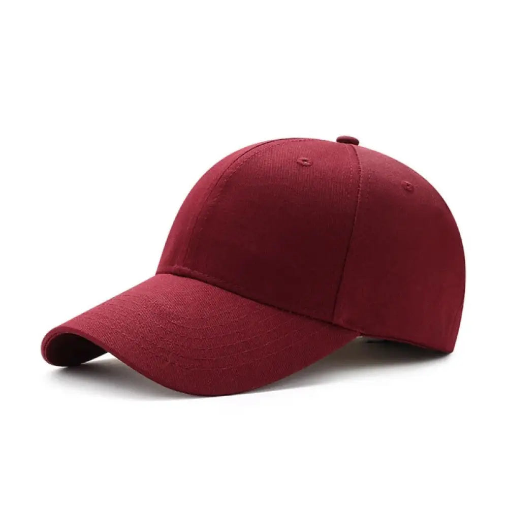 6 Panel cap Maroon / Velcro