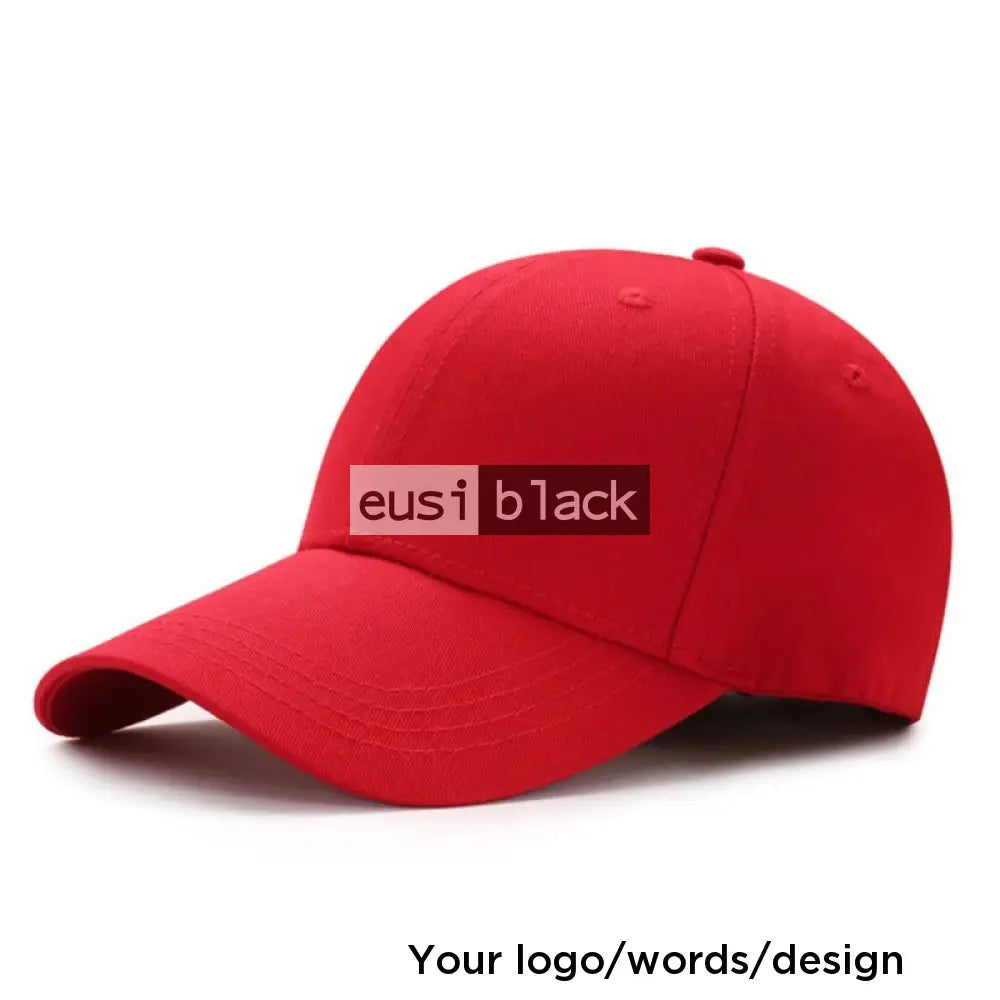 6 Panel cap Red / Velcro