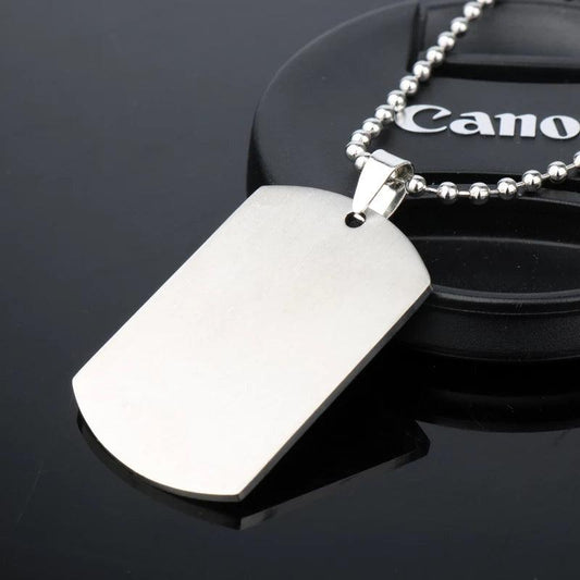 Personalized dog tag necklace