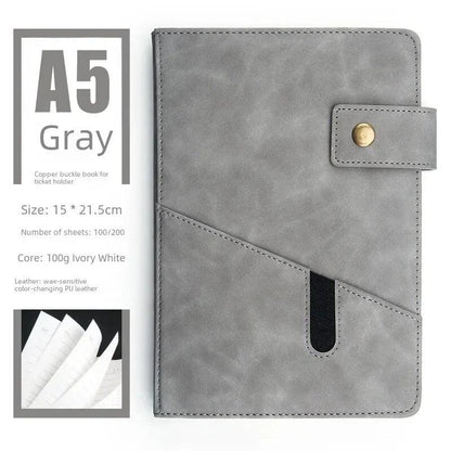 Notebook with phone pouch | A5