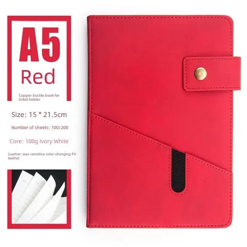 Notebook with phone pouch | A5