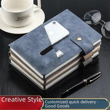 Notebook with phone pouch | A5