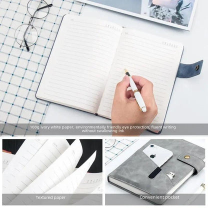 Notebook with phone pouch | A5