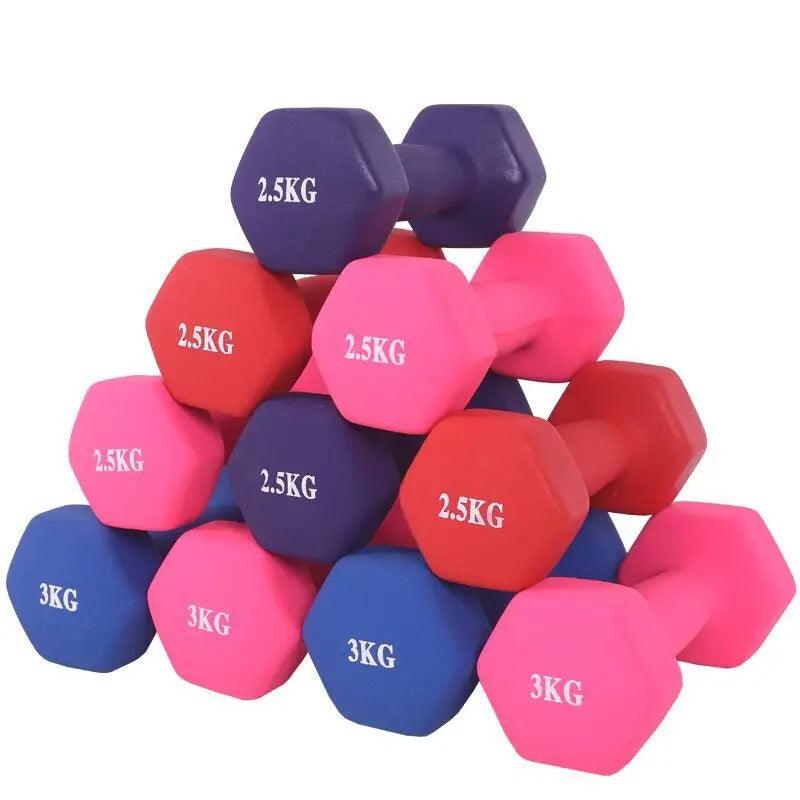 Aerobic dumbbells set