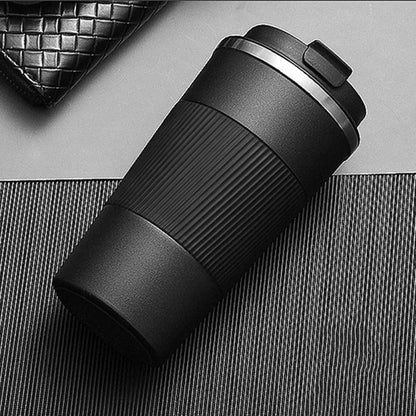 Anti-slip thermal travel mug