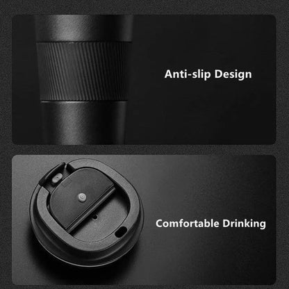 Anti-slip thermal travel mug