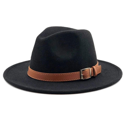 Buckled cowboy fedora hat