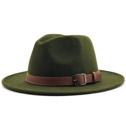 Buckled cowboy fedora hat