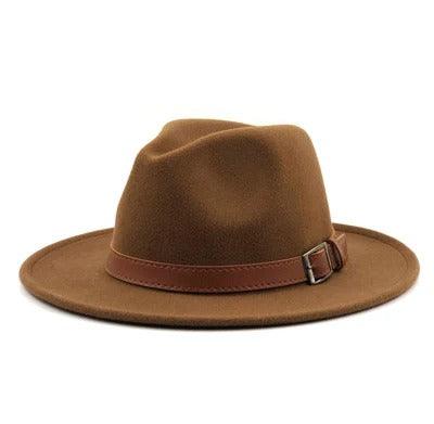 Buckled cowboy fedora hat