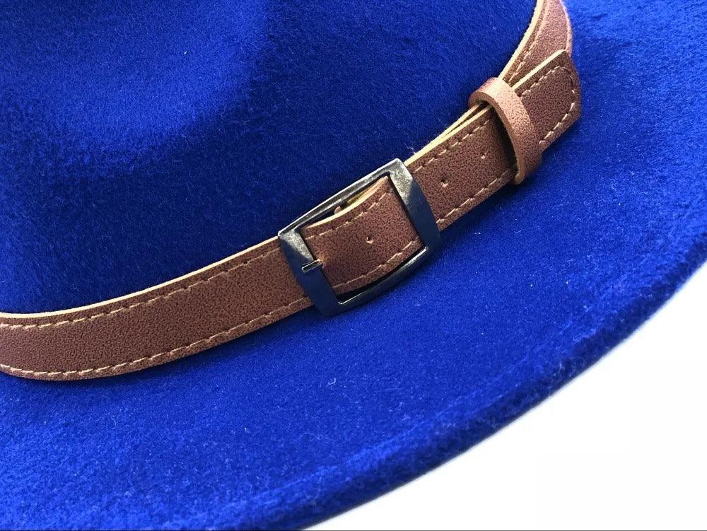 Buckled cowboy fedora hat