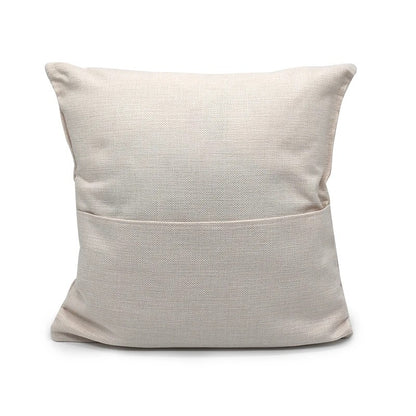 Pouched canvas throw pillow