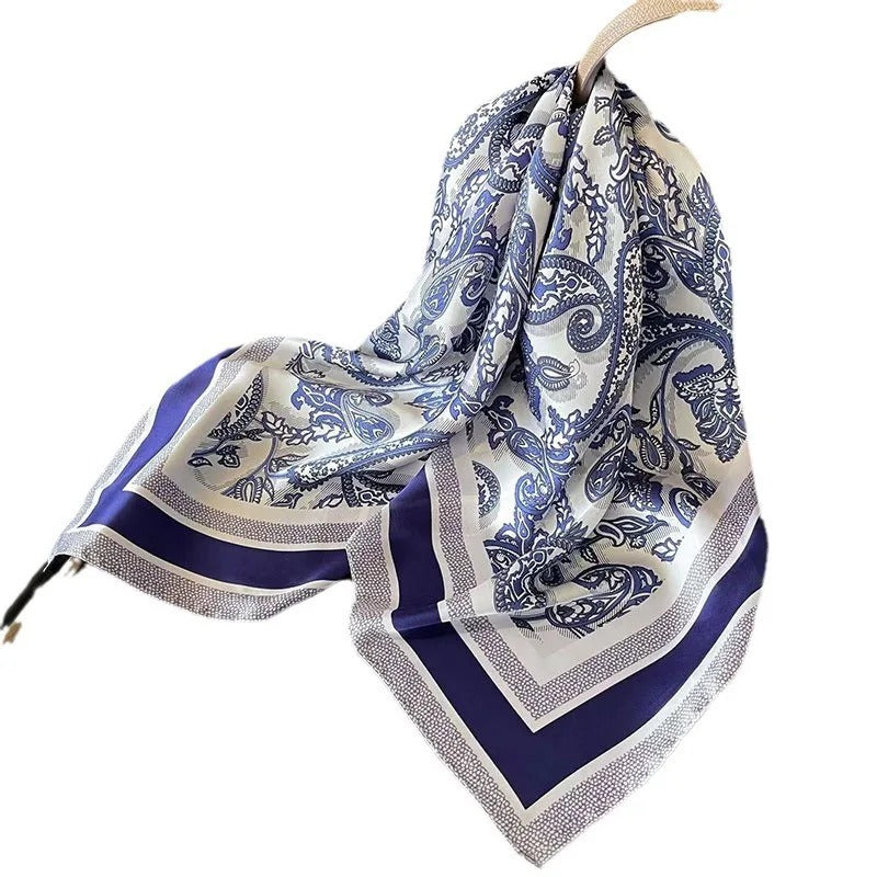 Cashew flower silk scarf