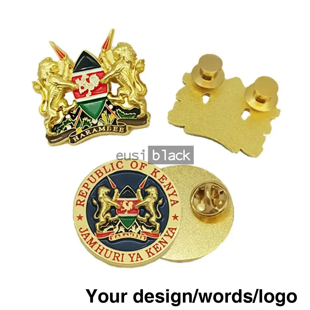 Kenya’s coat of arms lapel pin