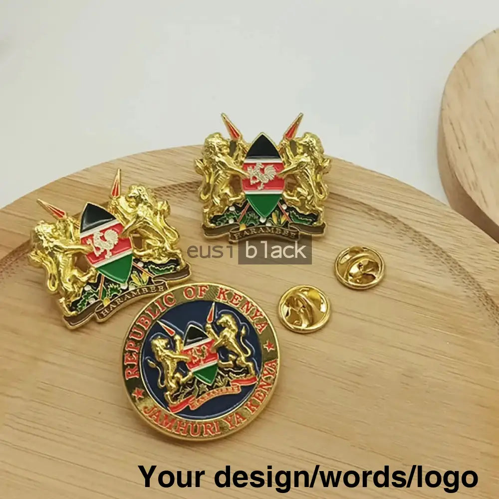 Kenya’s coat of arms lapel pin