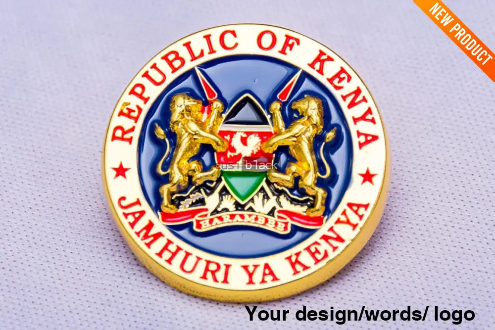 Kenya’s Coat Of Arms Lapel Pin