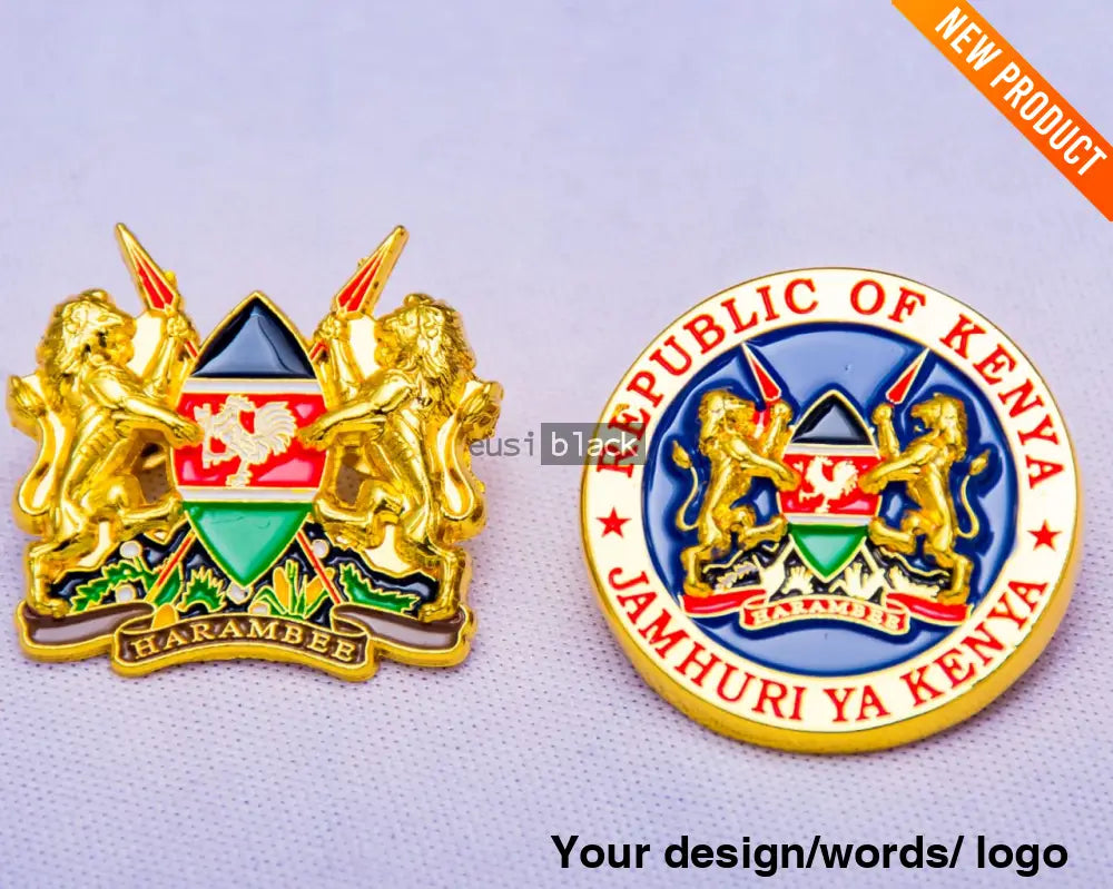 Kenya’s Coat Of Arms Lapel Pin