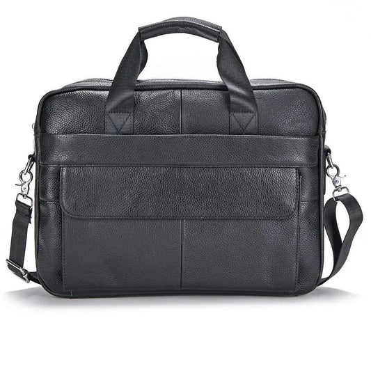 Compartmental leather bag