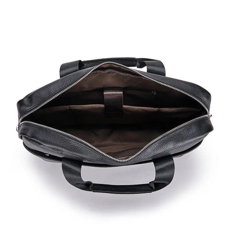 Compartmental leather bag