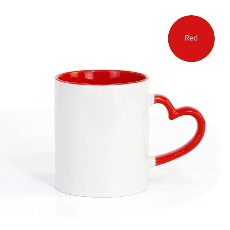 Personalized love handle tea cup