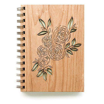 Hardwood cover rustic notebook | A5