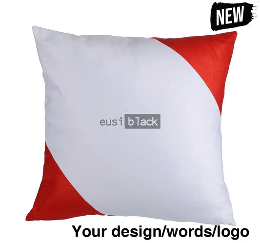 Diagonal edged pillow case Red / Case only