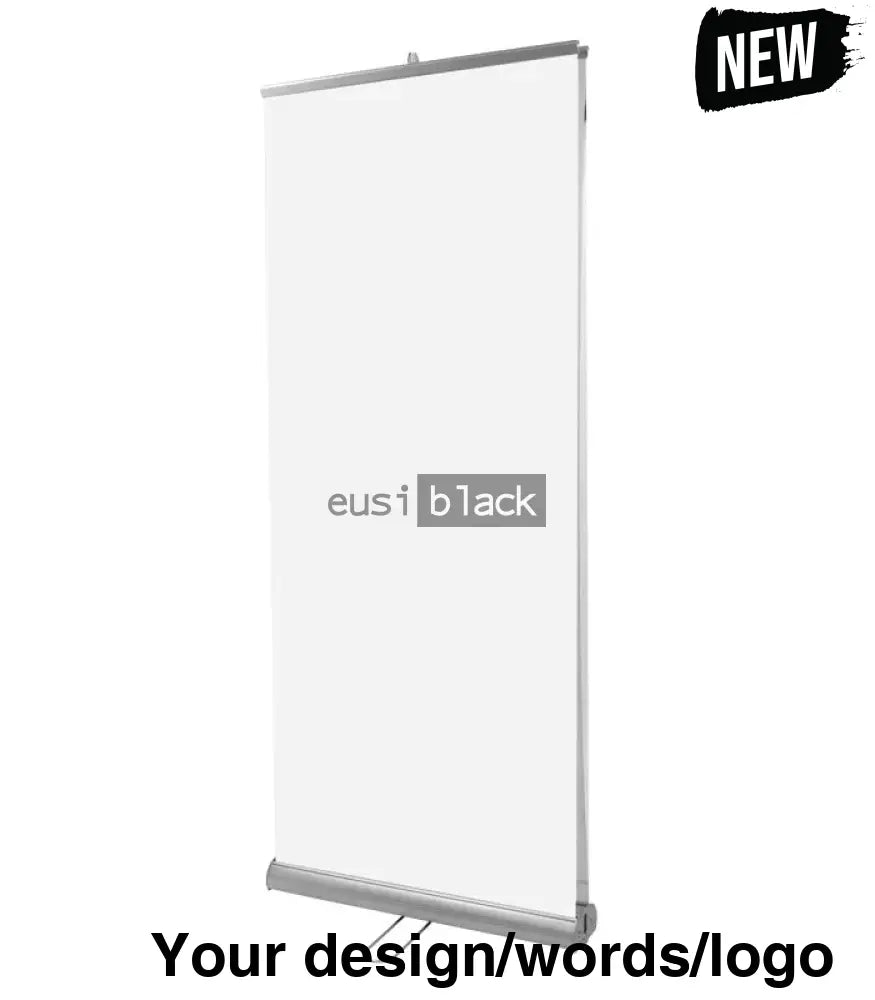 Double sided broad base banner stand