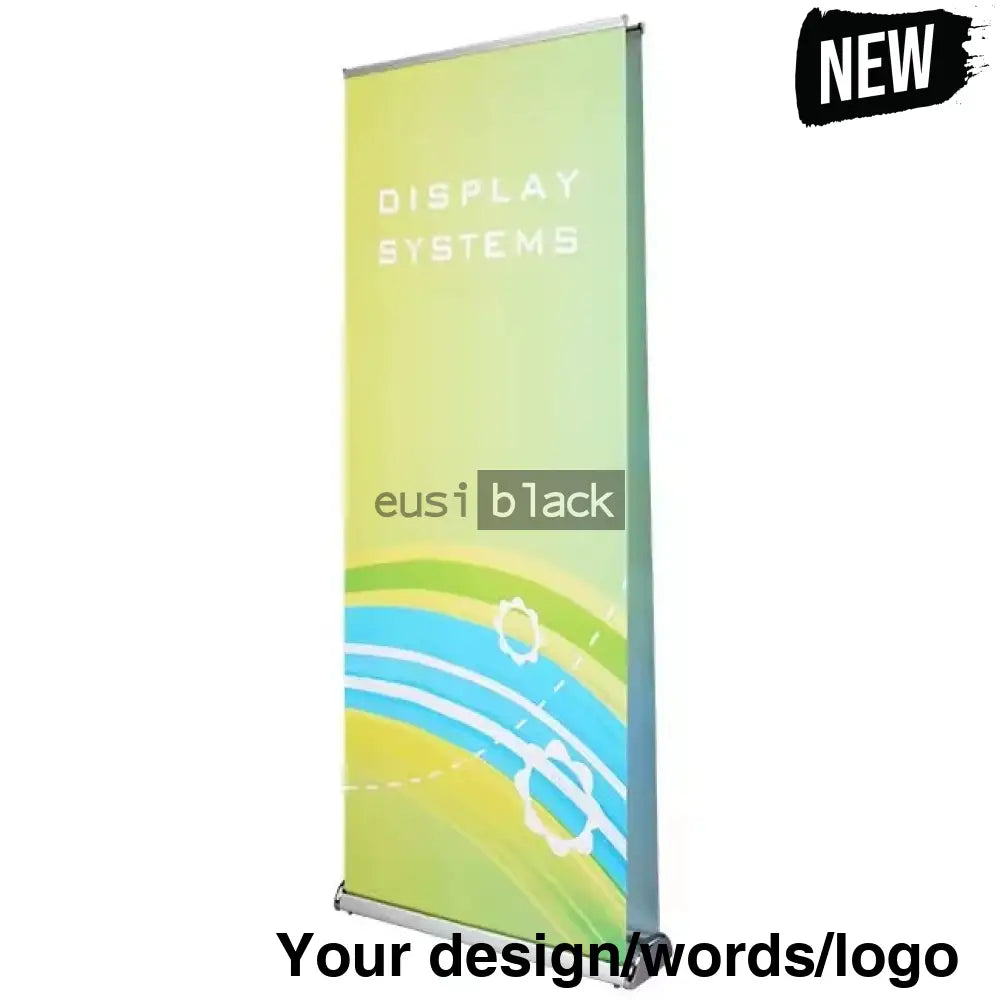 Double sided broad base banner stand Stand plus 2 banners