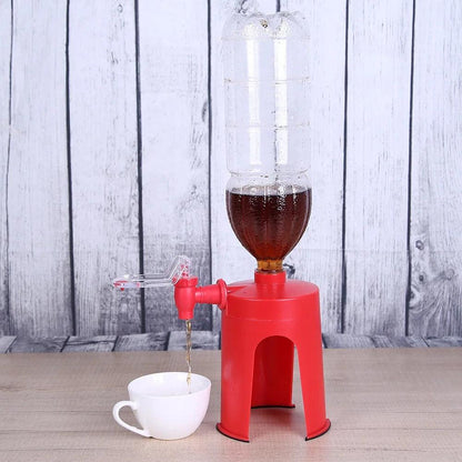 Soda beverage bottle dispenser