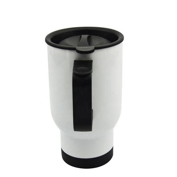 Black handle thermal mug