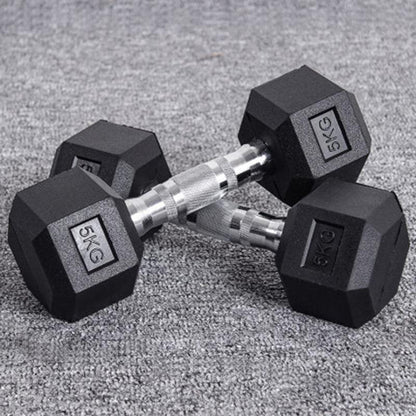 Hex dumbbell set