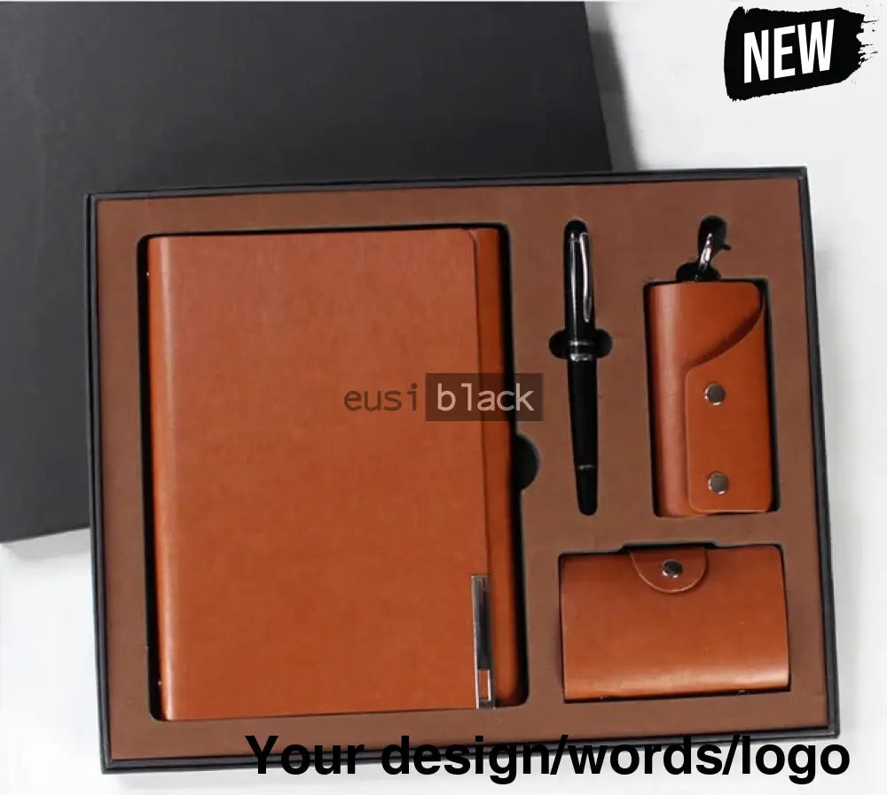 Executive B5 Notebook Set Brown