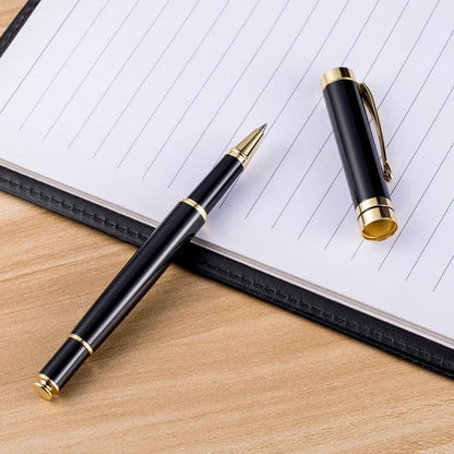 Gold on black executive pen