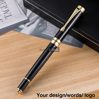 Four Part Gold Executive Pen Gold On Black / Pen Only