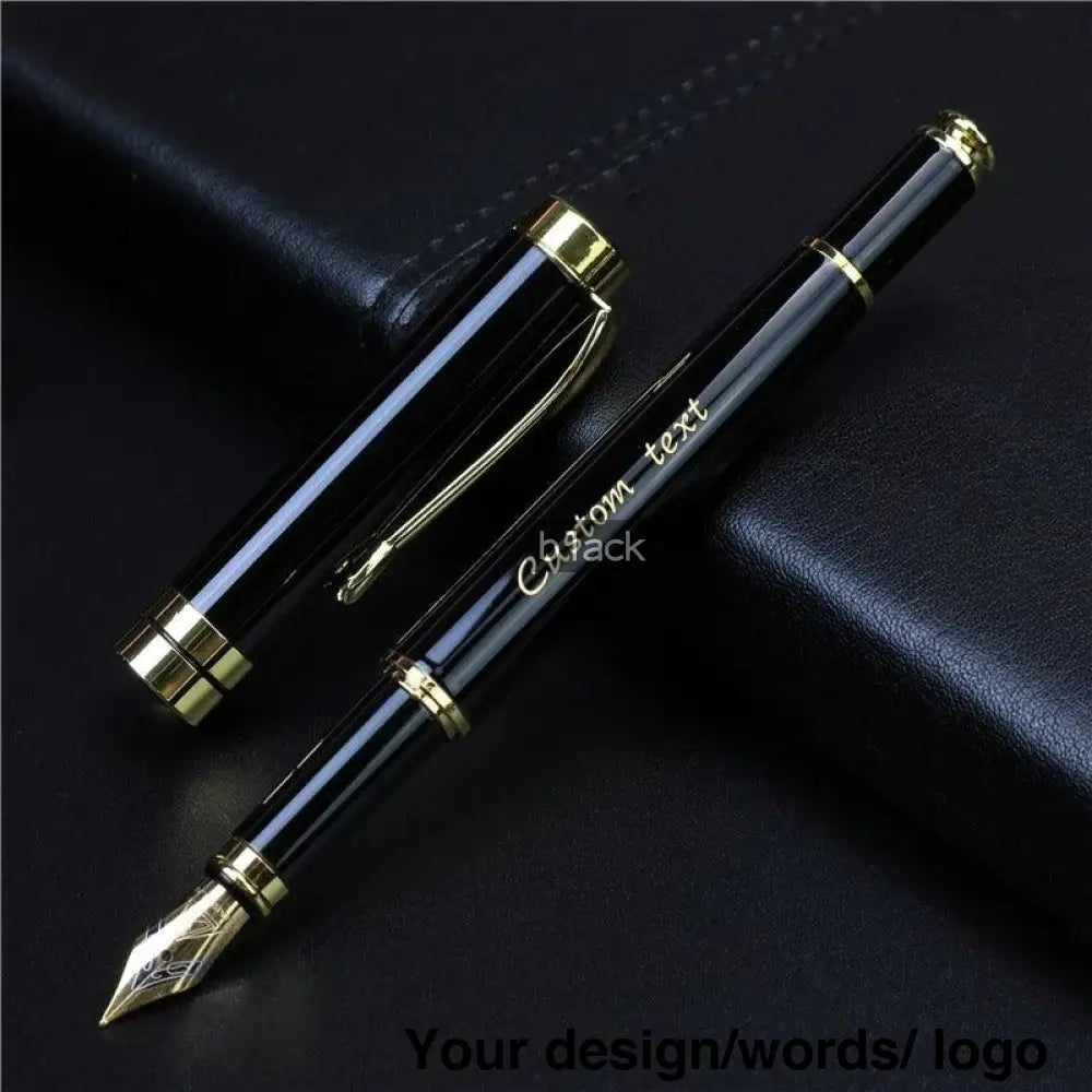 Executive Fountain Pen Gold On Black / Pen Only