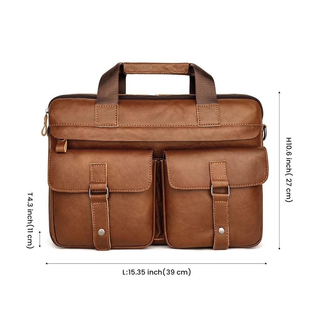 Executive portfolio leather bag