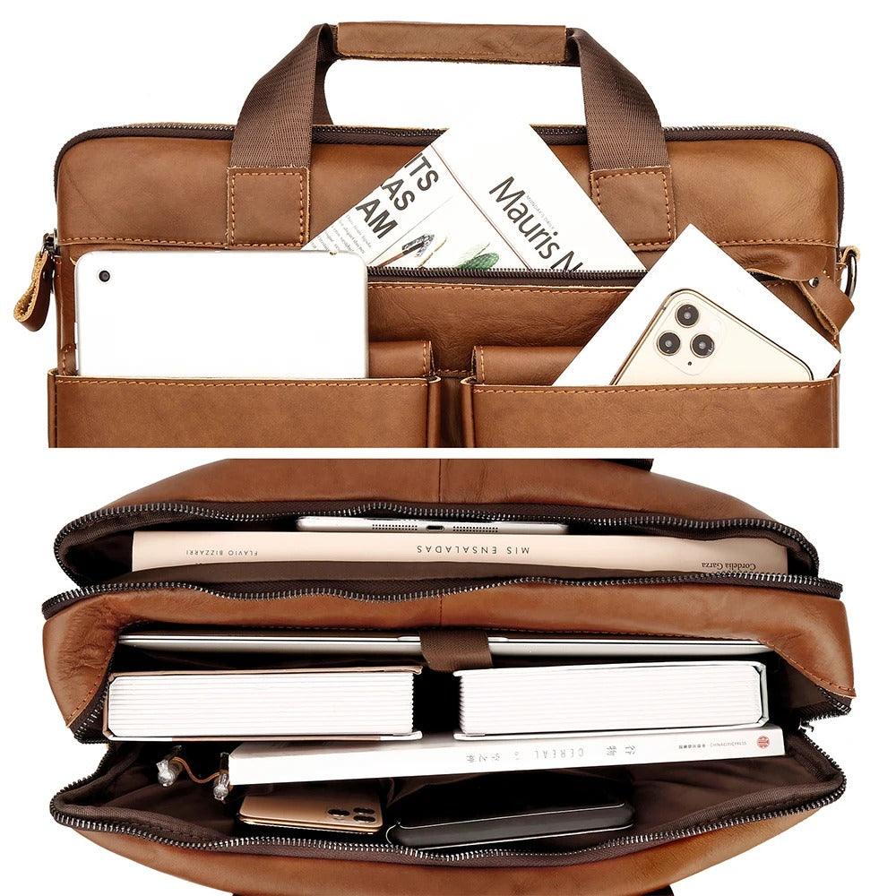 Executive portfolio leather bag